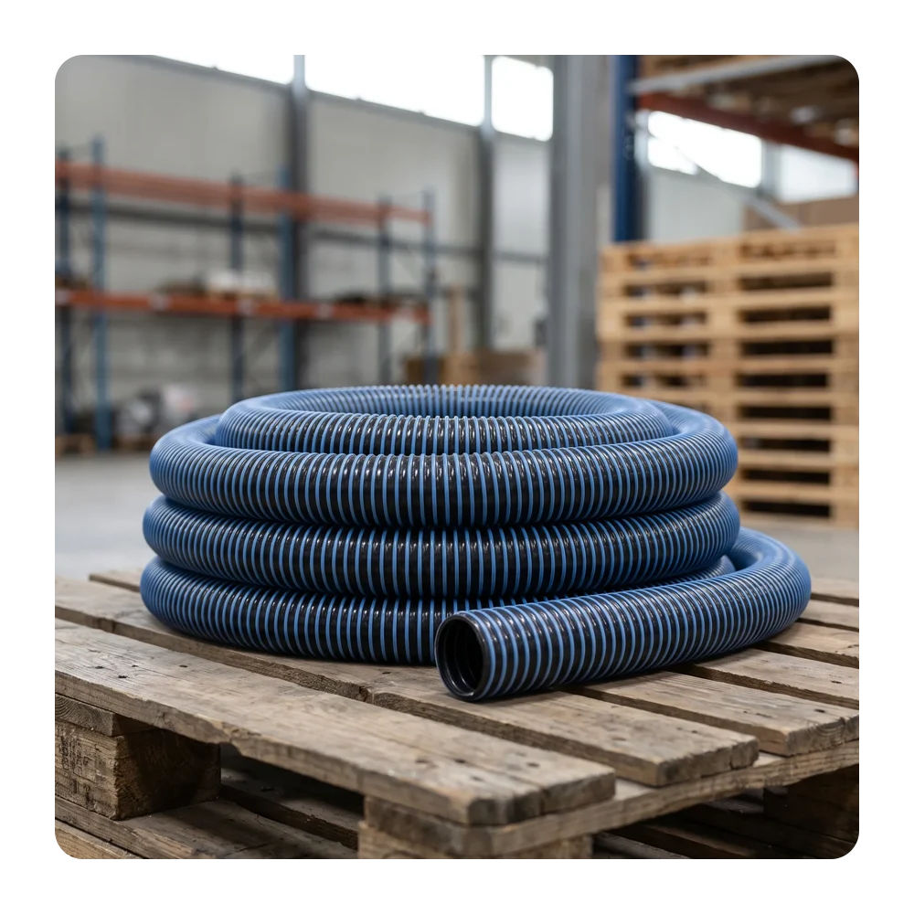 لوله خرطومی آبی مشکی APOLLO SUPERFLEX2 (DN102)