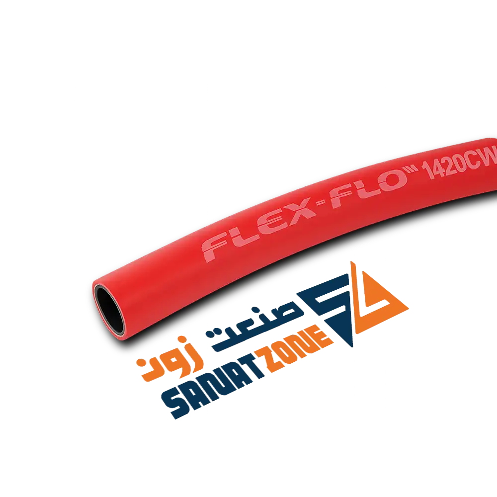شیلنگ ترموپلاستیک قرمز دو لا نخ FLEX-FLOW (140 بار 1/2 اینچ)