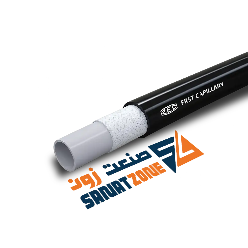 شیلنگ ترموپلاستیک مشکی یک لا نخ داخل تفلون ZEC FR5T (130 بار 5/32 اینچ)