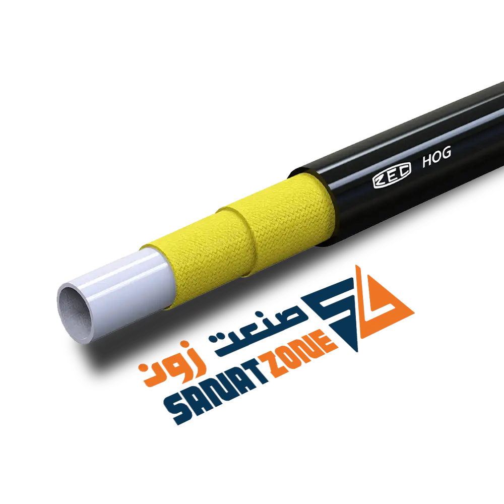 شیلنگ ترموپلاستیک مشکی سه لا نخ داخل تفلون ZEC HOG897100 OFFSHORE (345 بار 1 اینچ)