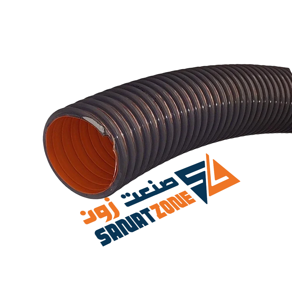 لوله خرطومی ارت دار طوسی ABRASIVE VACUUM (DN76)