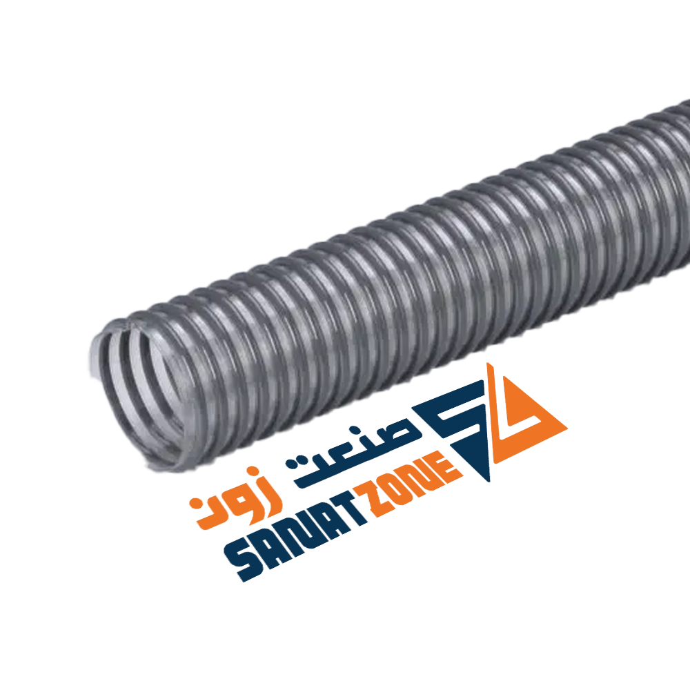 لوله خرطومی ارت دار مشکی شفاف EOLO PU ESTERBASED (Dn200)